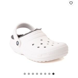White Crocs/Grey Lining